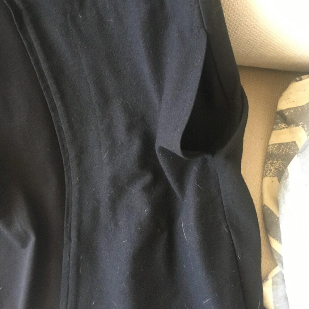 Classic Eileen Fisher Minimalist Black Full Zip Lightweight Tunic Jacket S - Picture 7 of 7